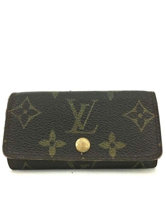 449105H V Louis Vuitton Key Case Multicles 4 Ring Brown Monogram - Picture 1 of 9